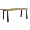 vidaXL Dining Table | Natural wood | Solid acacia wood | Large | Durable