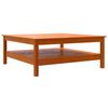 vidaXL Coffee Table Wax Brown 100x100x40 cm Solid Wood Pine