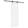 vidaXL Sliding Door ORKDAL 83 x 232 cm Solid Pine Wood White