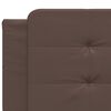 vidaXL Bed Frame without Mattress "Zadar" Brown 200x200 cm Faux Leather