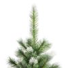 vidaXL Artificial Hinged Christmas Tree with Flocked Snow 180 cm
