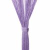 vidaXL String Curtains 2 pcs Purple 100x250 cm