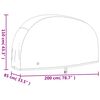 vidaXL Bike Cover Black 200x85x110 cm 190T Oxford