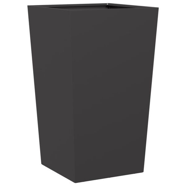 vidaXL Garden Planter Black 45x45x75 cm Steel