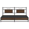 vidaXL Bed Frame without Mattress Brown Oak 160x200 cm Engineered Wood