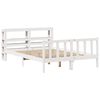 vidaXL Bed Frame without Mattress White 150x200 cm King Size Solid Wood Pine