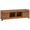 vidaXL TV Cabinet 110 x 30 x 35 cm Natural Solid Teak Wood