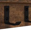 vidaXL Wall-Mounted Coat Rack Smoked Oak 40 x 10.5 x 10.5 cm
