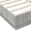 vidaXL Bed Frame without Mattress Concrete Grey 90x190 cm Single