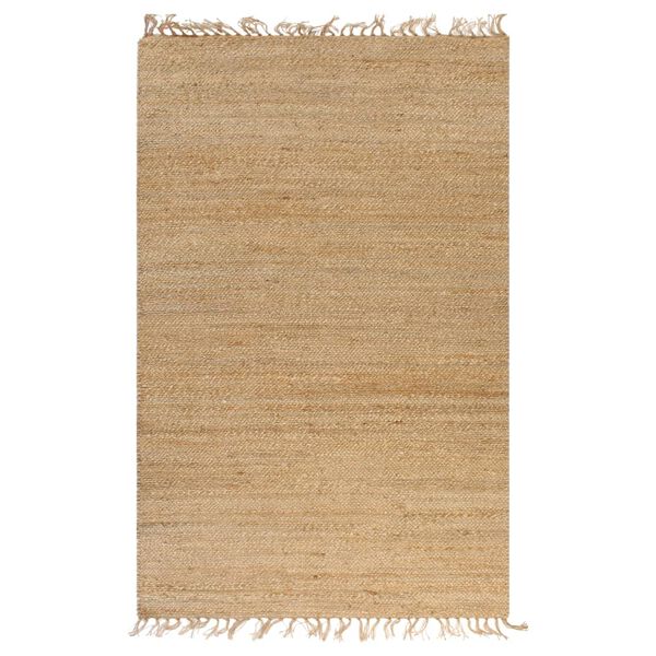 vidaXL Hand-Woven Jute Area Rug 120x180 cm Natural