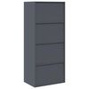 vidaXL Storage Cabinet Anthracite 60 x 40 x 140 cm Steel