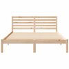 vidaXL Bed Frame with Headboard Brown 150 x 200 cm Solid Pine Wood