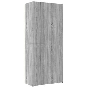 vidaXL Highboard Grey Sonoma 80x42.5x185 cm Engineered Wood