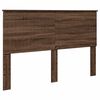 vidaXL Bed Frame with Headboard Brown Oak 150 x 200 cm Engineer Wood