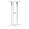 vidaXL Bar Table White 55 x 55 x 107 cm HDPE