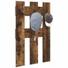 vidaXL Wall-Mounted Coat Rack Wall-mounted Smoked oak 65 x 3 x 100 cm