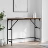 vidaXL Console Table Smoked Oak 100x32x75 cm Engineered Wood