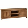 vidaXL TV cabinet 110 x 30 x 40 cm Natural Solid Teak Wood