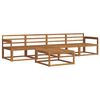 vidaXL Outdoor Sofa Set 5 pcs Natural Solid Acacia Wood