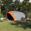 vidaXL Tunnel tent Grey and Orange 410 x 285 x 198 cm Taffeta