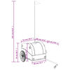 vidaXL Bike Trailer Black and Grey 30 kg Iron