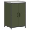 vidaXL Kitchen Storage Set 3 pcs Olive Green Cold-rolled Steel