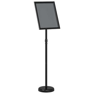 vidaXL Trade Show Displays Black 30 x 25 x 128 cm Aluminum