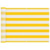 vidaXL Balcony Screen Yellow and White 75 x 200 cm