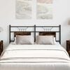 vidaXL Replace Headboard Smoked Oak 137 cm Engineered Wood and Steel