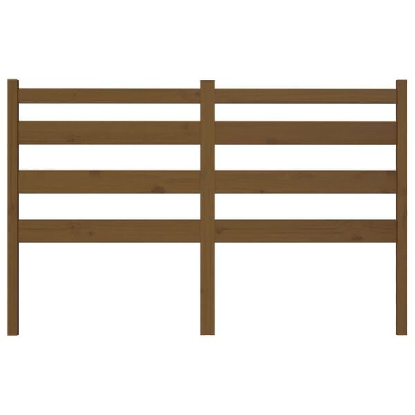 vidaXL Bed Headboard Honey Brown 186x4x100 cm Solid Wood Pine