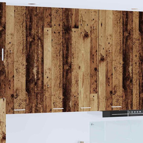 vidaXL Hanging Cabinet Old Wood 60 x 31 x 100 cm Engineered Wood