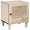 vidaXL Bedside Cabinet Beige 40 x 33 x 46 cm Solid Acacia wood