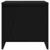 vidaXL Bedside Cabinet Black 45x34x44.5 cm Engineered Wood