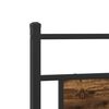 vidaXL Metal Bed Frame without Mattress Smoked Oak 193x201 cm
