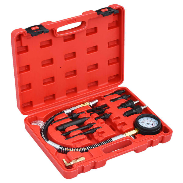 vidaXL 12 Piece Diesel Compression Gauge Test Kit