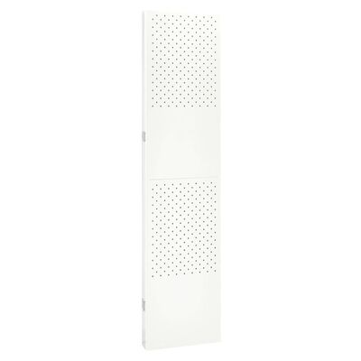 vidaXL 3-Panel Room Divider White 120x180 cm Steel