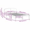vidaXL Bed Frame with Headboard Natural 140 x 190 cm Solid Pine Wood