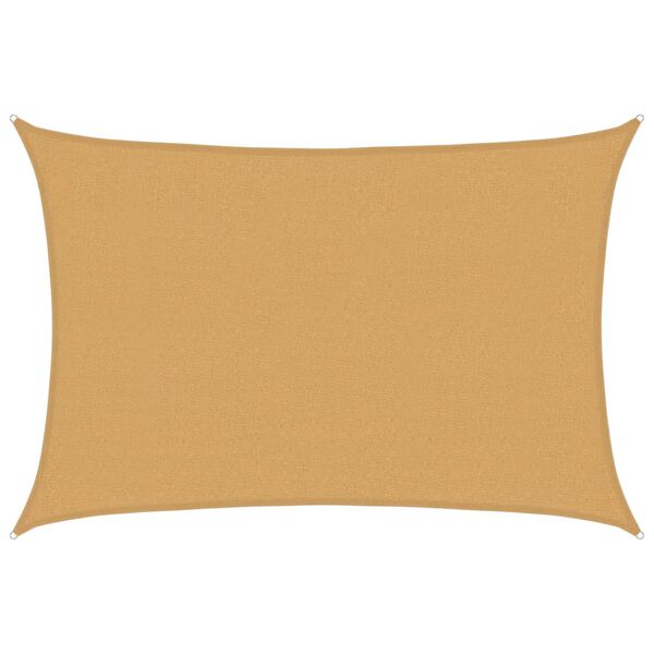 vidaXL Sunshade Sail 160 g/m&sup2; Rectangular Sand 2.5x4 m HDPE