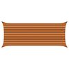 vidaXL Sun Shade Sail Orange and Brown 5 x 2 m 100% Polyester Oxford