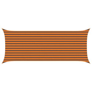 vidaXL Sun Shade Sail Orange and Brown 5 x 2 m 100% Polyester Oxford