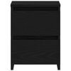 vidaXL Bedside Cabinet Black oak 30 x 30 x 40 cm Engineered wood