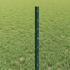 vidaXL Fence with Post Green 0.5 x 50 m Steel and PVC