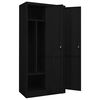 vidaXL Wardrobe Black 80x50x180 cm Steel