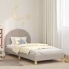 vidaXL Children's Bed Frame with Headboard Light Grey 80 x 200 cm