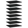 vidaXL Bookshelf Boards 8 pcs Black 60x50x1,5 cm Engineered Wood