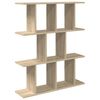 vidaXL Wall Shelf Sonoma Oak 80 x 20 x 96 cm Engineered Wood