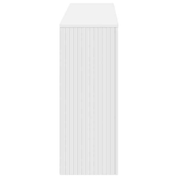 vidaXL Console Table Striped White 155 x 29 x 74 cm Engineered Wood