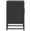 vidaXL Bedside Cabinet Black 40x31x50 cm Engineered Wood and Metal