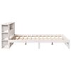 vidaXL Bookcase Bed without Mattress White 140x190cm Solid Wood Pine