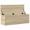 vidaXL Storage Box Sonoma Oak 102x35x35 cm Engineered Wood